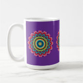 Tasse Mandala Arc-en-ciel Coloré (Gauche)