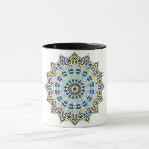 Tasse Mandala Bleue et Orange