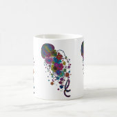 Tasse Mandala de Méduse Florale Colorée (Centre)