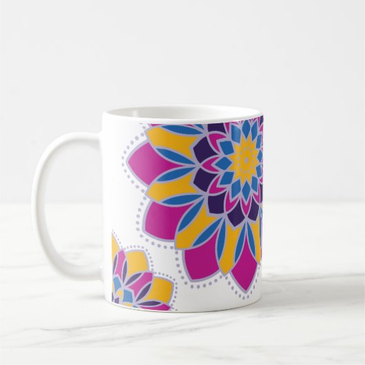 Tasse Mandala Electric Bloom (Gauche)