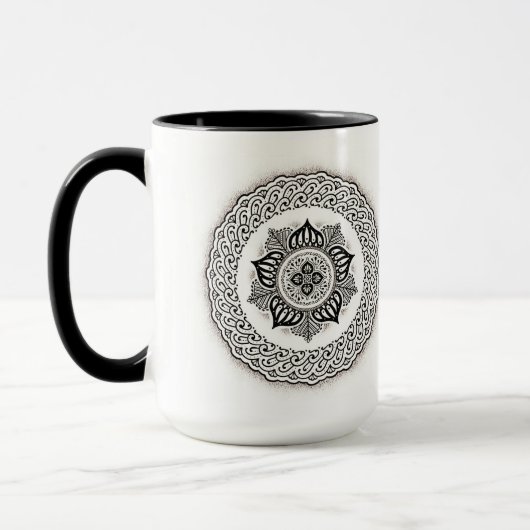 Tasse Mandala Fleur (Gauche)