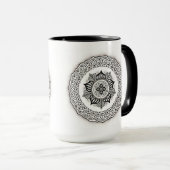 Tasse Mandala Fleur (Devant droit)