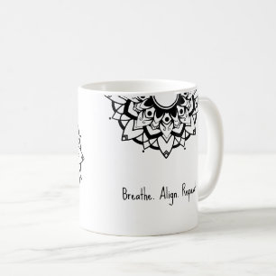 Tasse Mandala Noir et Blanc