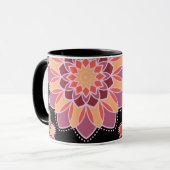 Tasse Mandala Sunset Bloom (Devant gauche)