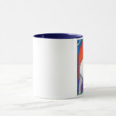 Tasse manipulée bleue de sonnerie de Yogaphant 2 (Centre)