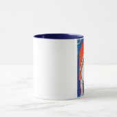 Tasse manipulée bleue de sonnerie de Yogaphant 4 (Centre)