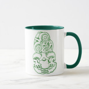 Tasse maorie de croquis de Hei-Tiki