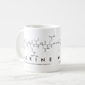 Tasse marine de nom de peptide (Devant gauche)