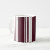 Tasse marron de rayures (Devant gauche)