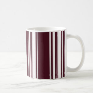 Tasse marron de rayures