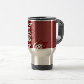 tasse marron rouge de conception moderne de (Devant droit)