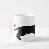 Tasse masculine d'amoureux de teckel (Devant gauche)