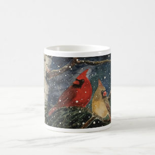 Tasse masculine et femelle d'hiver de Milou de