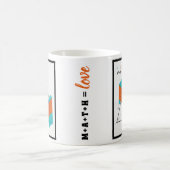 Tasse Math Égal Amour 3D Théorème de Pythagore (Centre)
