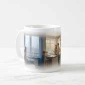 Tasse Matin Calme Après Rupture Solitaire (Devant gauche)