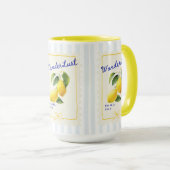 Tasse Matin Citron Envie de Voyager (Devant droit)