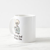 Tasse Matin Drôle de Squelette (Devant gauche)