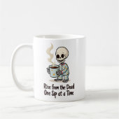 Tasse Matin Drôle de Squelette (Gauche)