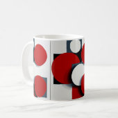 🔴 Tasse Matin Géométrique Abstrait 🔴 (Devant gauche)