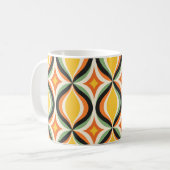 Tasse Matinée Vagues Dorées Rétro (Devant gauche)