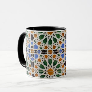 Tasse maure colorée de mosaïque