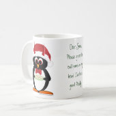 Tasse mauvaise de Noël de pingouin (Devant gauche)