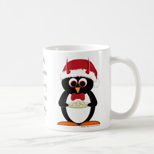 Tasse mauvaise de Noël de pingouin (Droite)