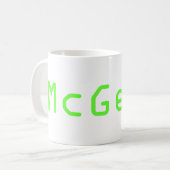 Tasse McGeek d'émission de TV de NCIS (Devant gauche)