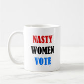 Tasse méchante de vote de femmes (Gauche)