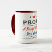 Tasse méchante fière de femme (Devant gauche)