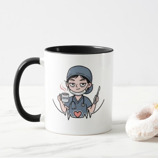 Tasse médicale (version féminine) (Avec donut)