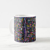 Tasse Méga Colorée "comme Hundertwasser" (Devant gauche)