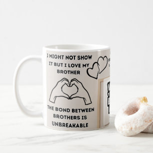 Tasse Meilleur Frère avec Message d'Amour Sincère 