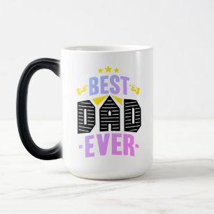 Tasse Meilleur Papa Jamais avec Typographie Créati