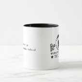 Tasse Meilleur Professeur du Monde A+ Globe Noir & (Centre)