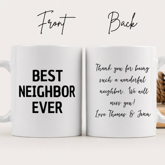 Tasse Meilleur Voisin Merci Ever