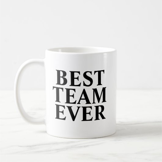 Tasse Meilleure Équipe, Cadeaux de Reconnaissance (Gauche)