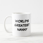 Tasse "Meilleure Nounou du Monde" (Gauche)
