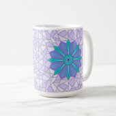 TASSE MELANGE VERT ET BLEU (Devant droit)