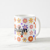 Tasse mélange vibrant de fleurs colorées (Devant droit)