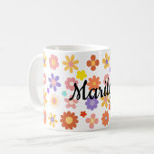 Tasse mélange vibrant de fleurs colorées (Devant gauche)