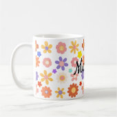 Tasse mélange vibrant de fleurs colorées (Gauche)