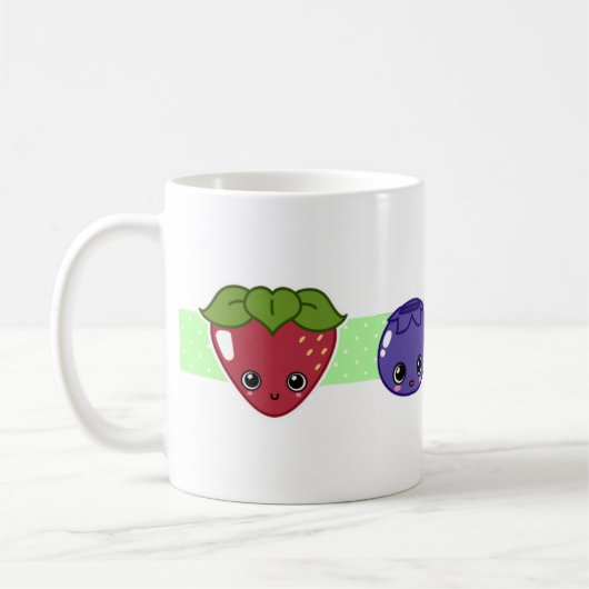 Tasse mélangée heureuse de baie (Gauche)