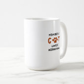Tasse membre de l'association d'amour de chat (Devant droit)