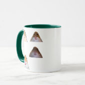 Tasse Mème Drôle de Hamster qui Regarde Fixement S (Devant gauche)