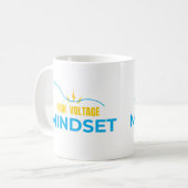 Tasse Mentalité Haute Tension - Conception de moti (Devant gauche)