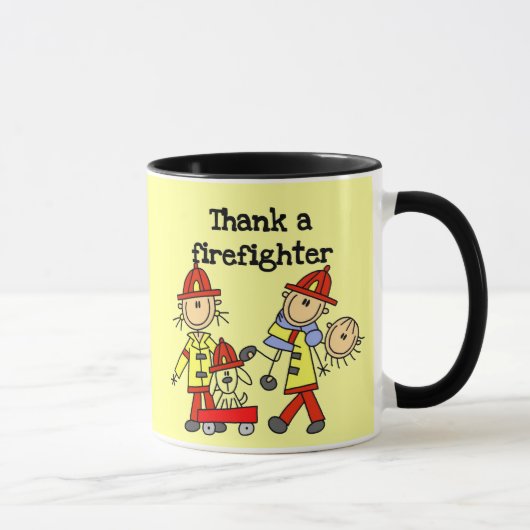 Tasse Merci à un Pompier (Droite)