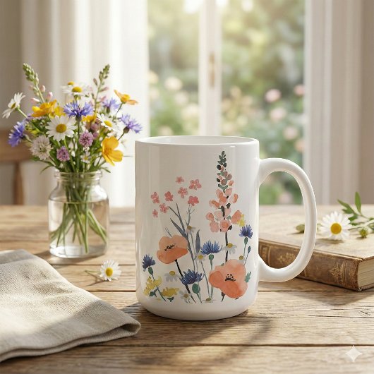 Tasse Merci de m'avoir aidé à fleurir