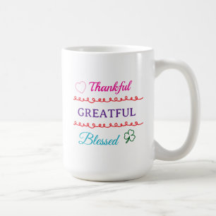 Tasse Merci Reconnaissant Bénis Café Inspiré de