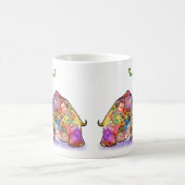 Tasse Mère et Bébé Éléphant Colorés (Centre)